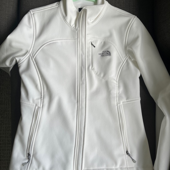 White The North Face insulated fleece lined jacket size M - Picture 4 of 8